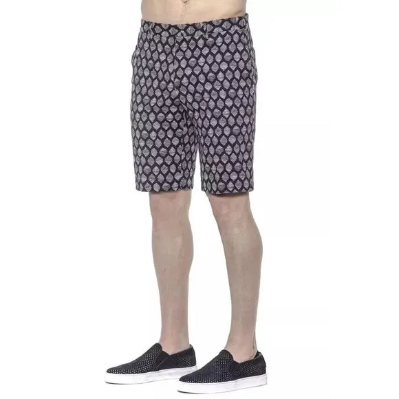 PT Torino Patterned Mens Bermuda Shorts with Hook and Zip Closure Men